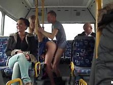 Lindsey Olsen Fucks Her Man On A Public Bus