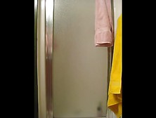 Teen Strips And Taking Shower. Mp4
