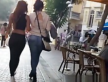 Two Teens In Tight Jeans Pants