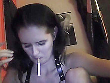 My Hot Sexy Mistress Femdom Wife Smoking And Give Me Cd A Handjob In Gloves