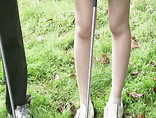 Smart Japanese Ladies Combine Their Hobbies - Golf And Fucking