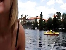 Aroused Tourist Gives A Head During Boat Excursion