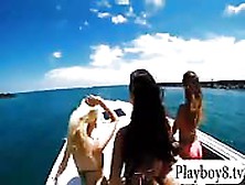 Kinky Babes Like Group Sex In Motor Boat