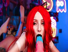 Cosplay Bimbos Dirty Using Hudge Sex Toy For Fellatio (Full) Find Me On Fansly - Mysweetalice