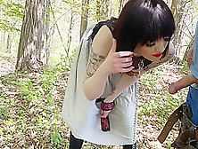 Daddy Dom Fucks Whore Princess In Forest - Chained To A Tree (Creampie)