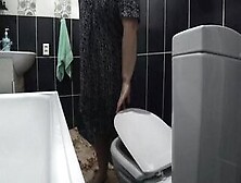 A Older Cougar With A Thick Huge Butt Pisses On The Wc And Wipes Her Unshaved Cunt With Bathroom Paper.  Pawg.  Asmr.  Home.
