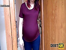 Pregnant Debtor And Collector Get Quick Sex With Doggy-Style Sex In Debt4K
