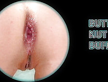 Butt Nut Buffet #8: Julia Licks Creampies From Angie's Prolapsed Asshole