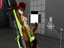 Lana Squirts And Cums On Fucking Machine Ft.  Voice Acting From Nebula - Second Life Yiff
