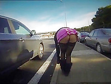 Flashing And Masturbation In The Highway