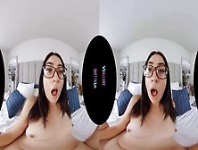 Vrallure Nerdy Brunette Callie Jacobs Rides Her Sex Doll In Virtual Reality