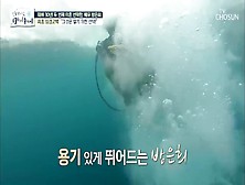 Korean Diver Milf In Hooded Wetsuit