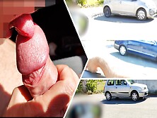Dick Flash - A Girl Caught Me Jerking Off In The Car And Help Me Cumshot - Misscreamy