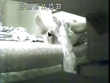 Mummy Masturbating In Bed.  Hidden Cam