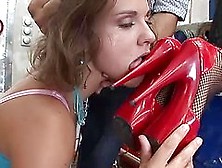 Hot Blindfolded Girls Get Their Mouthes Fucked Deep