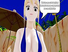 ?mmd?sex At The Beach - Izumi Meets The Shark Man (Ecchy1994)