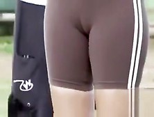 Good Cameltoe Video With Girls In Spandex Shorts