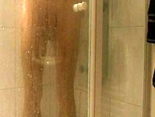 Spycam - Male Fingering Ass In The Shower (Hidden Cam)