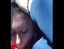 Kinky Hooker Licks Dong In Car Oral Sex