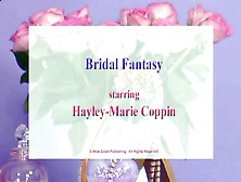 Flirtatious Bride Hayley-Marie Dressed In White