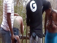 Ebony Slaves From Africa Get Tortured Outdoors