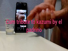 Spunk Tribute To Kazumi Of Twitter And My 3Rd Cums On In Shot Glass