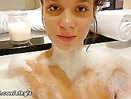 Liza Rowe In Your Cock Looks Good In Her Mouth Surrounded By Bubbles - Atkgirlfriends