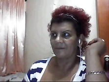 Busty Granny On Webcam