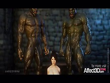 3D Animation Threesome With Orcs