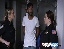 Rough Milf Police Squad Taking An Interracial Trial