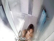 Povd - Gia Page Is Showing Her Perfect Body Behind The Shower Glass