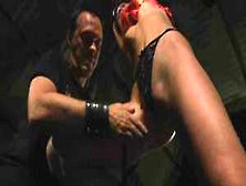 Slave Girl Trapped In A Bdsm Whip And Wax Session With Denia