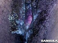 Ebony Hairy Ex-Girlfriend Fucked And Creampied By Big White Cock