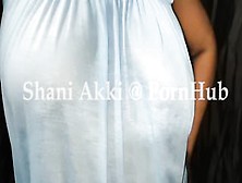 Sri Lankan Mom Inside A Bombshell Night Dress Strip Tease And Boob Drop Hairy Twat Toes Couple