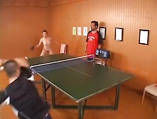 Naked Japanese Girl, Playing Ping Pong