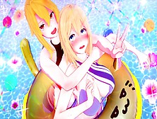 Otome Game Sekai Cartoon 3D Mix Of (Olivia,  Angelica Rapha Redgrave,  Mylene Rapha Holfort)