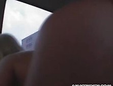 Blonde Amateur Gf Car Threesome With Cumshots