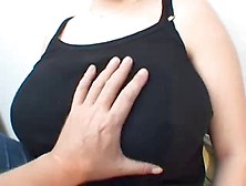 Fat Woman With Large Milk Cans Masturbting With Fingers