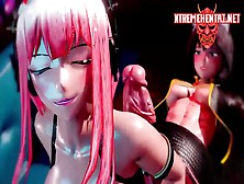 Horny Lesbian Futanari 3D Hentai Sluts Nightclub Fuck