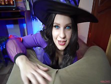 Virgin Witch Gets Spunk On Her Face For First Time On Halloween