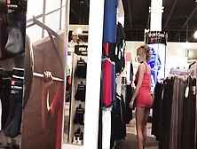 Skirt Heels No Underwear Trying On Shoes Nude Outdoor