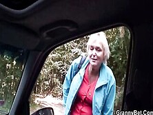 Picked Up Grandma Offer Oral Sex And Gets Doggy-Banged!