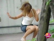 Girl Asian Upskirt And Boobs On Sharking Video