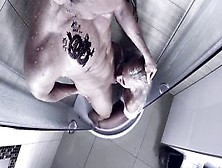 Coarse Facefuck In The Shower With Tattooed Muscle Mean Dude