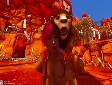 Woman Gets Turned Into A Tribal Furry's Slave