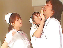 Horny Japanese Nurse Moans While Being Fucked By Her Boss