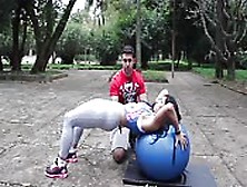 An Intense Work Out Session Outdoors