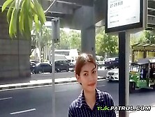 Charming Thai Teeny Gets Persuaded In The Street