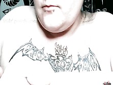 Gothic Hoe Fucks Her Juicy Red Pussy