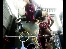 Bangla Desi Town Women Washing In Dhaka Town Hq (5)